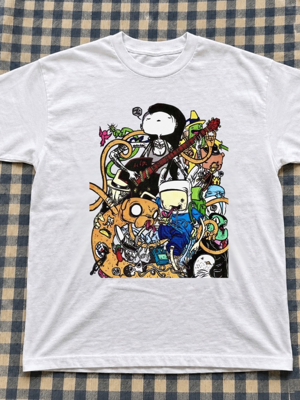White Graphic Adventure Print T-Shirt - Men’s